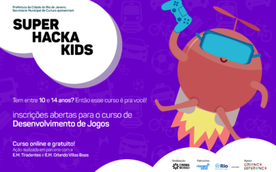 Pré selecionados Super Hacka Kids – Curso de Desenvolvimento de jogos