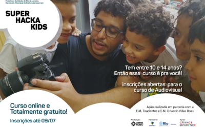 Hacka Kids – Inscrições para o curso de Audiovisual