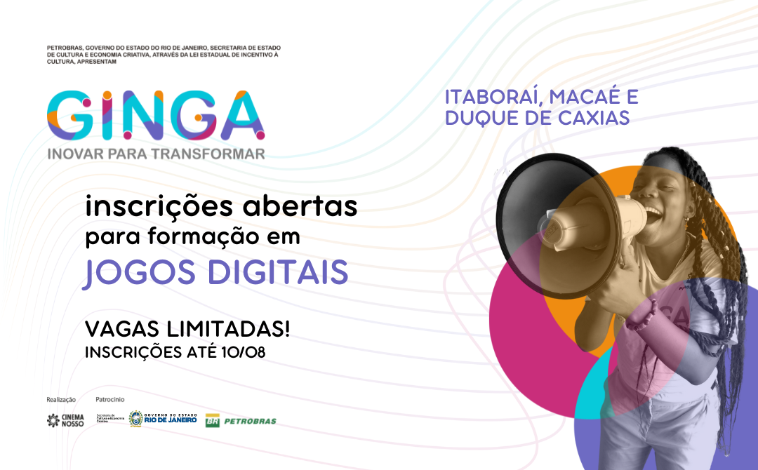 Inscrições abertas para formação em Jogos Digitais do Ginga